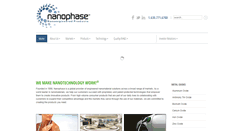Desktop Screenshot of nanophase.com